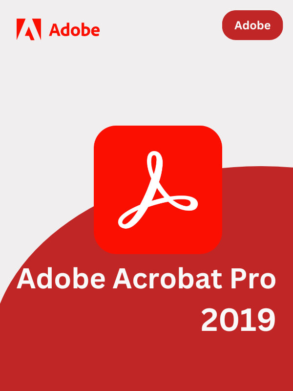 Adobe Acrobat Pro DC 2019 (PC) (1 Device, Lifetime)